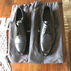 Ermenegildo Zegna Black Dress Shoes